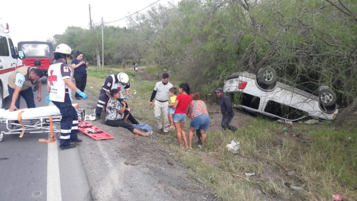 Familia Sufre Volcadura Se Lesionan Dos Menores Mex Noticias