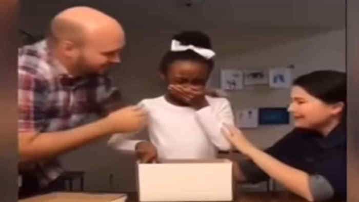 (VIDEO) Reacción de una niña al descubrir que será adoptada